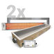 EF60 Series Stainless Steel and Light Grey Electric Patio Heater Bundle